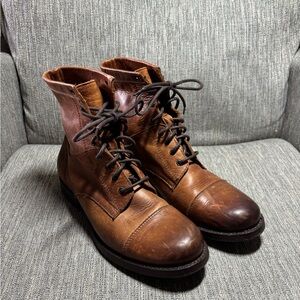 FRYE AND CO. Brown Lace Up Boots